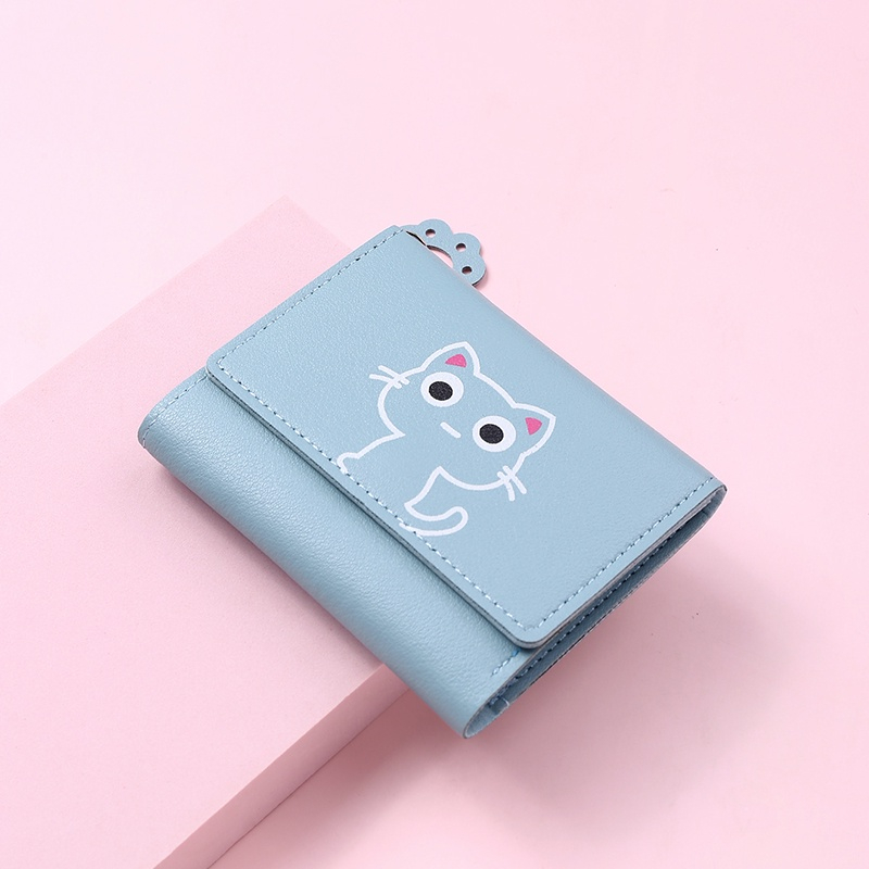 Ví Da Gập Ba mini Thời Trang Cao Cấp Cho Nữ CHERLKOLRS