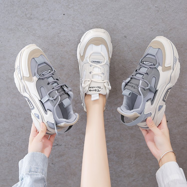 Giày thể thao đế cao tăng chiều cao thông thường, giày nữ giày sneaker nữ AA6359