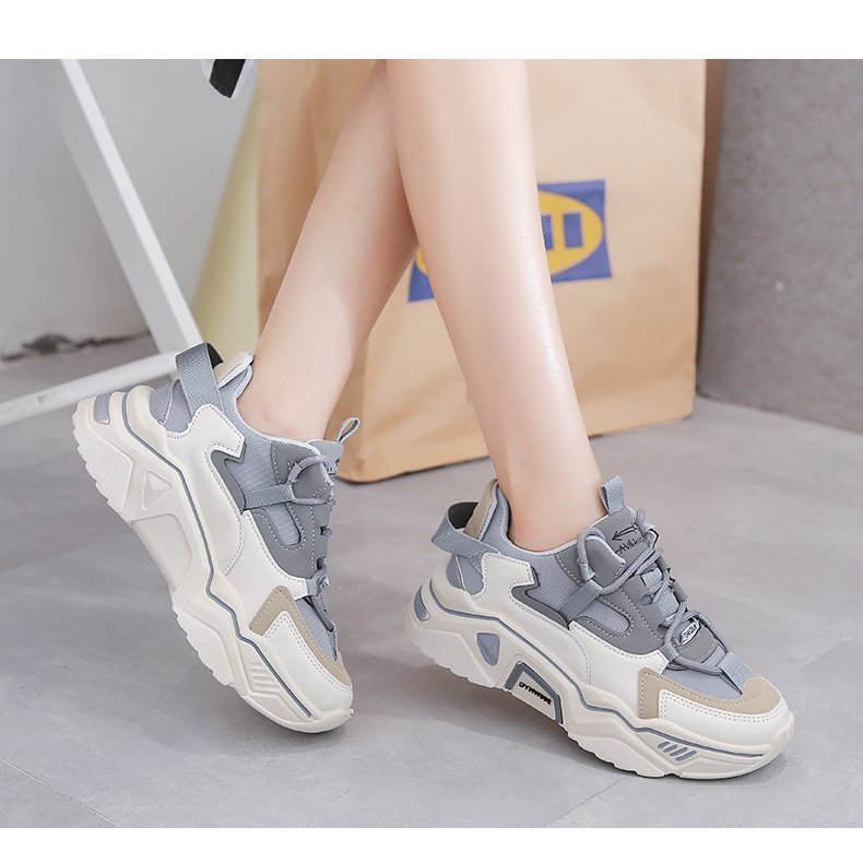Giày thể thao đế cao tăng chiều cao thông thường, giày nữ giày sneaker nữ AA6359