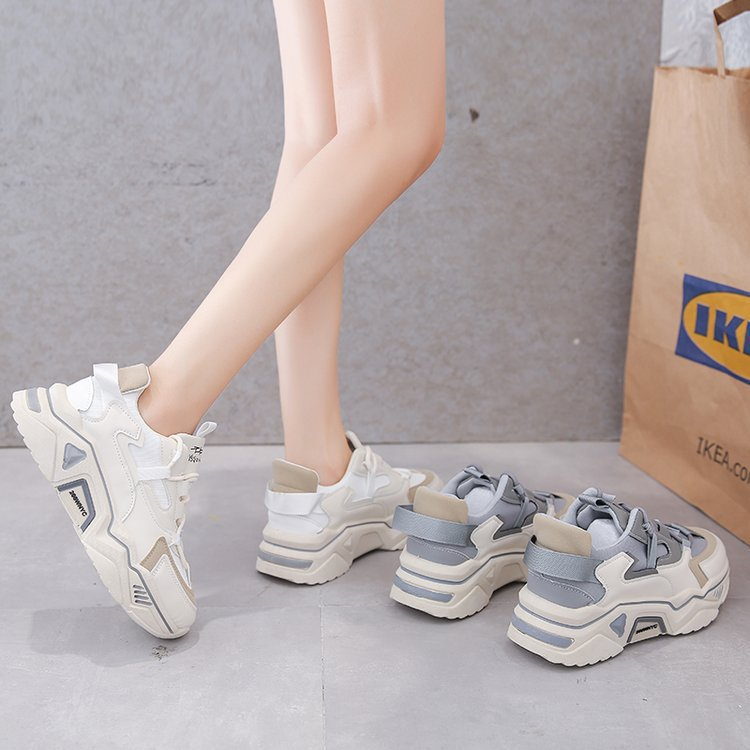 Giày thể thao đế cao tăng chiều cao thông thường, giày nữ giày sneaker nữ AA6359