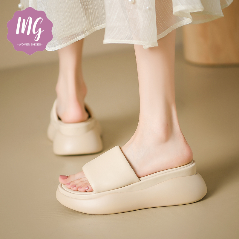 Dép Bánh Mì Đi Biển Đế Dày 6CM Cho Nữ