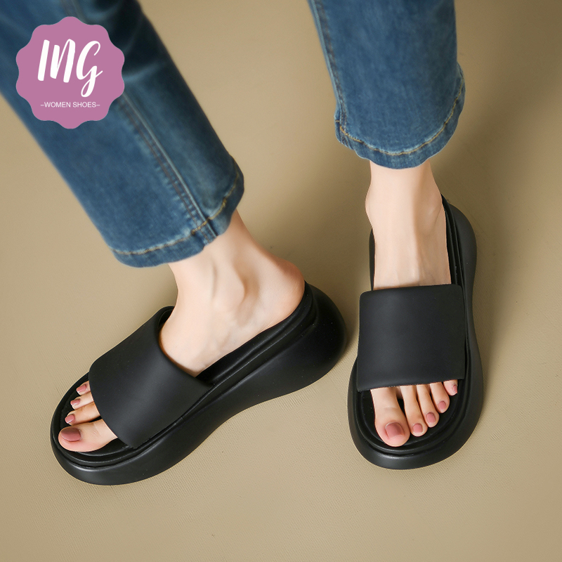 Dép Bánh Mì Đi Biển Đế Dày 6CM Cho Nữ