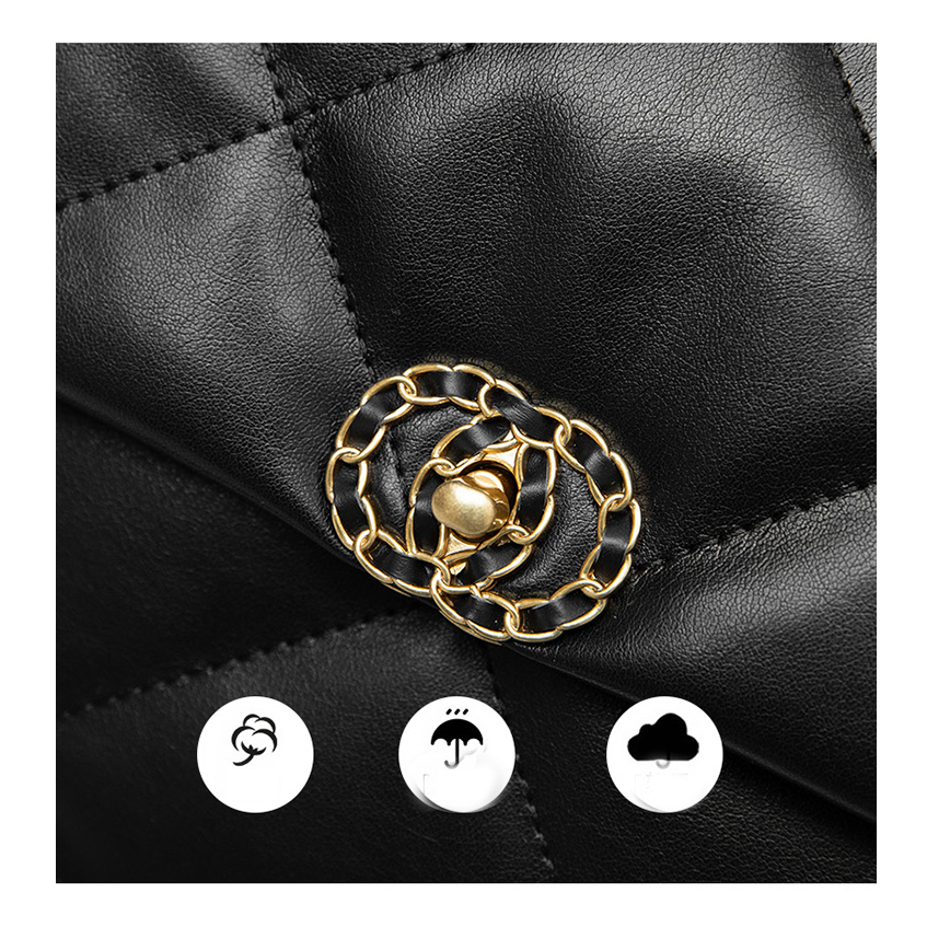 Túi Xách ĐeoVai HE085 Hình Vuông Cỡ Lớn Có Dây Đeo Sợi Xích Thời Trang Cho Nữ