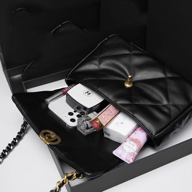 Túi Xách ĐeoVai HE085 Hình Vuông Cỡ Lớn Có Dây Đeo Sợi Xích Thời Trang Cho Nữ