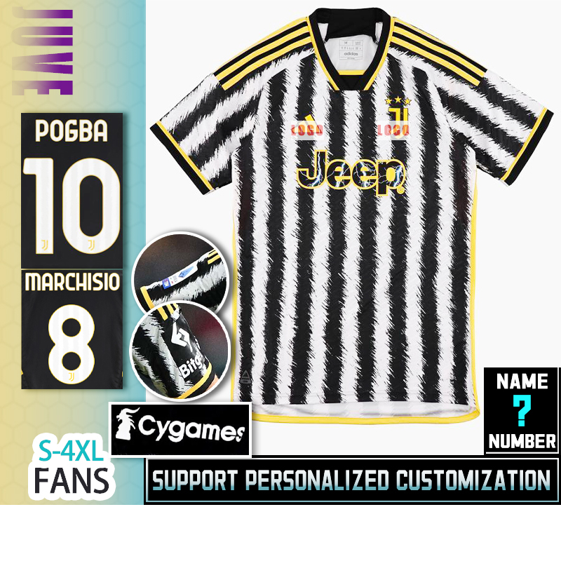 Áo Thun Đá Banh Juventus Sân Nhà 23-24 Size S-4XL Chất Lượng Cao Cho Nam