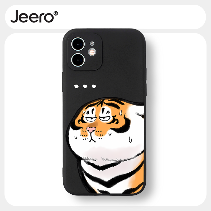 Ốp lưng JEERO mềm hoạt hình cặp đôi dễ thương đẹp Cho iPhone 15 14 13 12 11 Pro Max SE 2020 X XR XS 8 7 ip 6S 6 Plus kute HFF3104