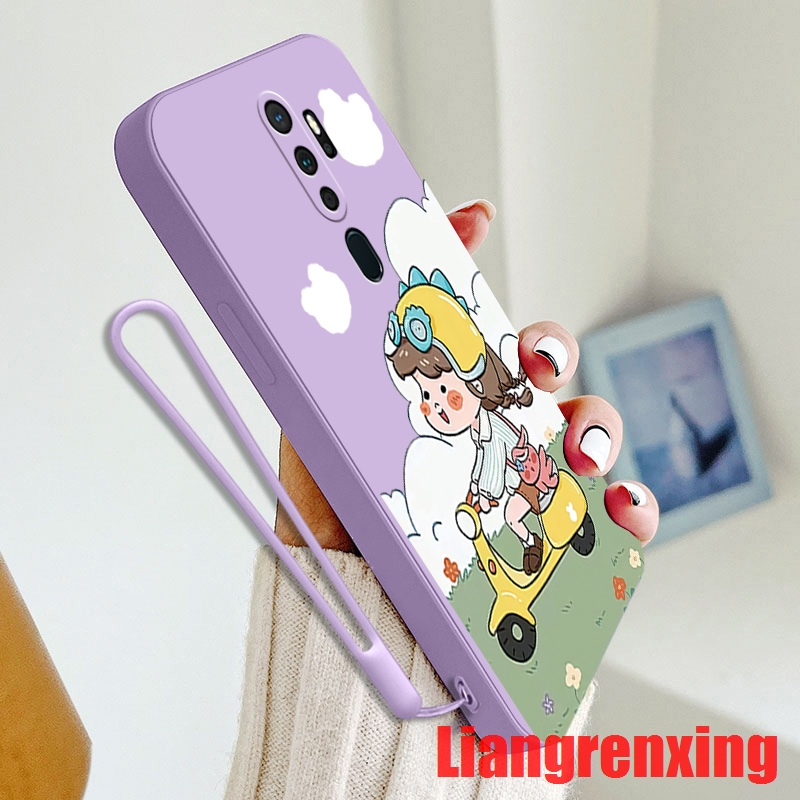 ốp lưng oppo A5 2020 oppo a9 2020 Ốp Điện Thoại Silicon Mềm Chống Sốc Họa Tiết Hoạt Hình Cho oppo A5 2020 oppo a9 2020 YTMTN01 viền vuông cute