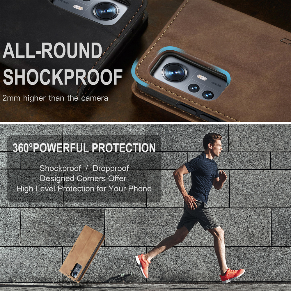 Bao Nắp Gập Chất Giả Da Có Ngăn Đựng Thẻ Nhiều Mẫu Mã Cho Điện Thoại Xiaomi Mi 12 12X 12S 12T Pro 12 Lite 12pro