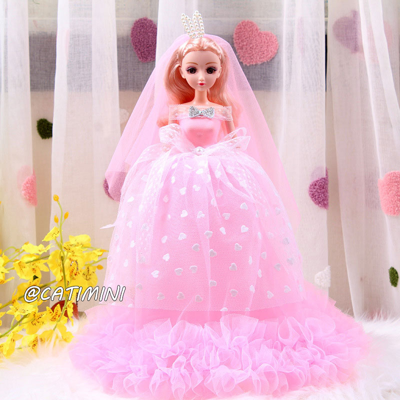 CATIMINI Bộ Búp Bê Barbie Công Chúa Bằng Vinyl Kèm Hộp Đựng Dành Cho Bé Gái