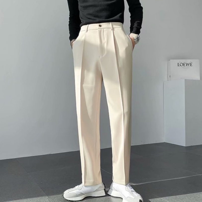 quần tây ống đứng thời trang fashion cotton simple unisex lịch lãm cho nam simple quần tây nam đen quần kaki nam cao cấp quần ống rộng đen