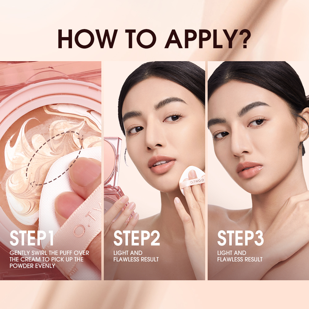 Phấn nước lõi hoa O.TWO.O BB cushion tự nhiên che khuyết điểm lâu trôi thân thiện kiềm dầu với làn da 12g