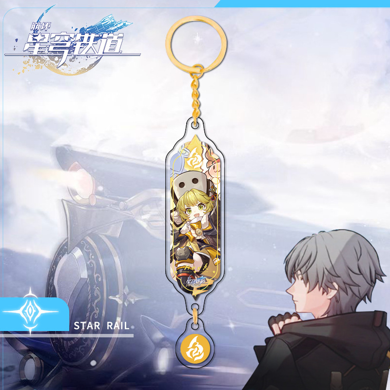 Móc Khóa Acrylic Dài Qingque Trong Game Ngôi Sao Bóng Đá Thứ Ba 7