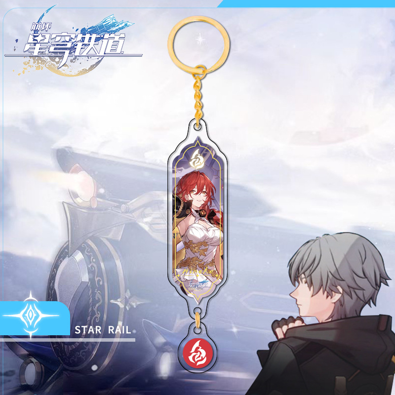 Móc Khóa Acrylic Dài Qingque Trong Game Ngôi Sao Bóng Đá Thứ Ba 7