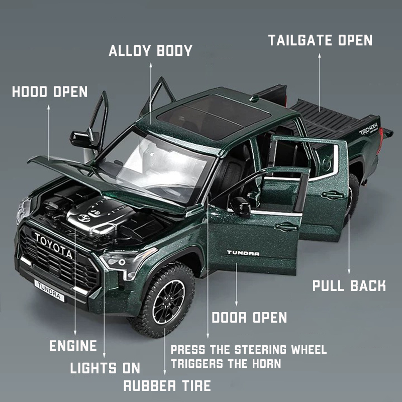 Mô Hình Xe Hơi Toyota Tundra Bằng Hợp Kim Tỉ Lệ 1: 24