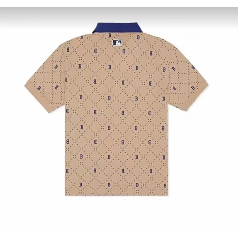 Áo Thun POLO Ngắn Tay Thêu Mlb / ny Yankees Cá Tính