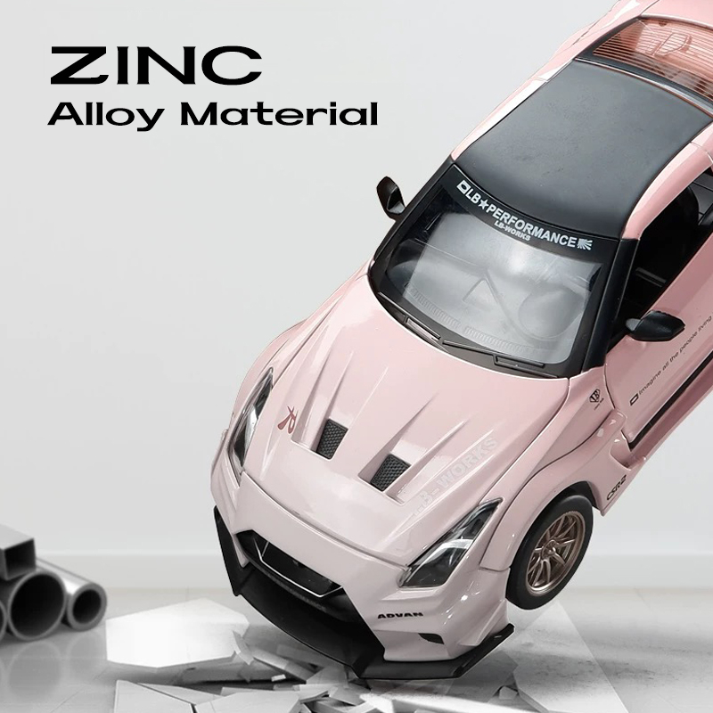 Mô Hình Xe Hơi Nissan GTR CSR2 Tỉ Lệ 1: 24 Bằng Hợp Kim Có Đèn Và Nhạc