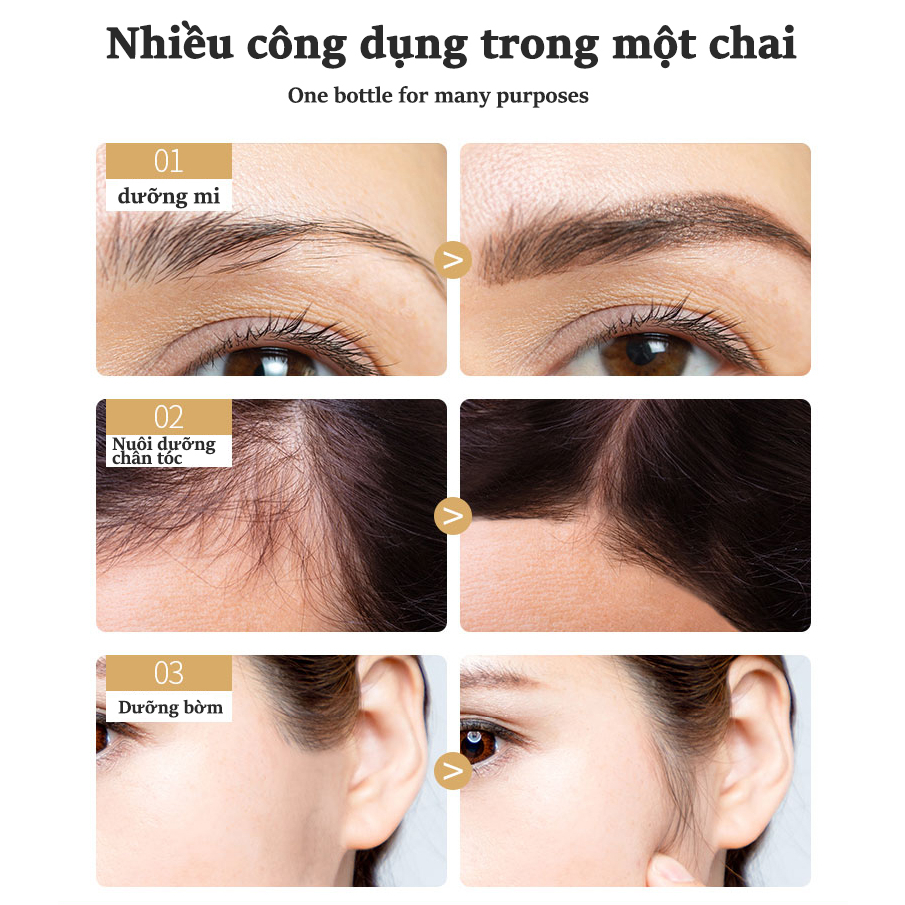 Dưỡng Lông Mi Serum lông mi kích mọc râu lông mi Tinh Dầu Dưỡng Lông Mi Giúp Mọc Dài Dày