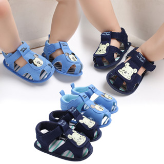 Xăng đan Bé Gái Tập Đi Xăng đan Công Chúa Cho Trẻ Em Bé Gái Đế Mềm Chống Trơn Trượt Trẻ Sơ Sinh Nôi Giày Bé Trai Hàn Quốc Thắt Nơ Mùa Hè Giày Đi Bộ 0-18 Tháng