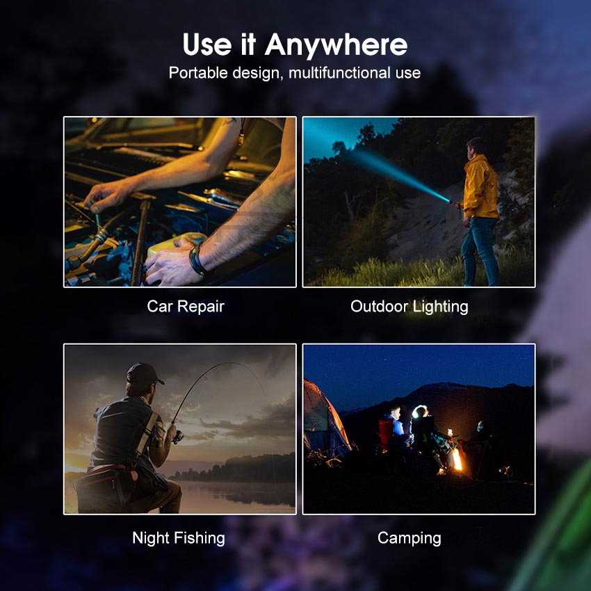 Đèn Pin Mini P50 Siêu Sáng Chống Thấm Nước Đa Năng Tiện Dụng