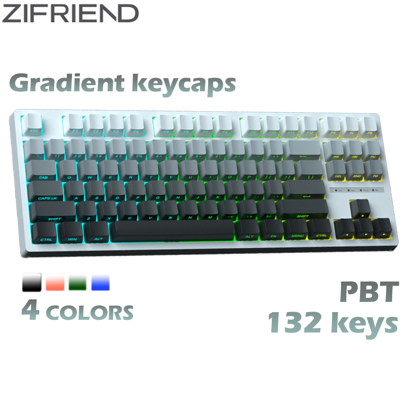 ZIFRIEND Set 130 Nút Bàn Phím Cơ Màu Gradient