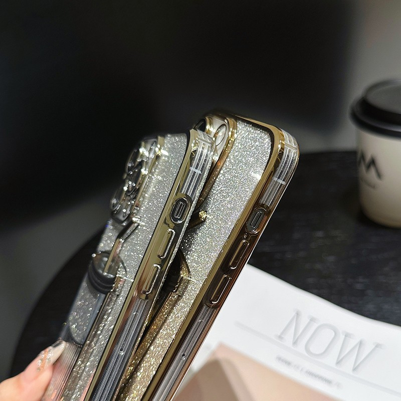 Ốp Điện Thoại Kim Tuyến Nước In Hình Ly Trà Sữa Cho iPhone 14 Promax / 13 Promax / 12 Promax / 11Promax