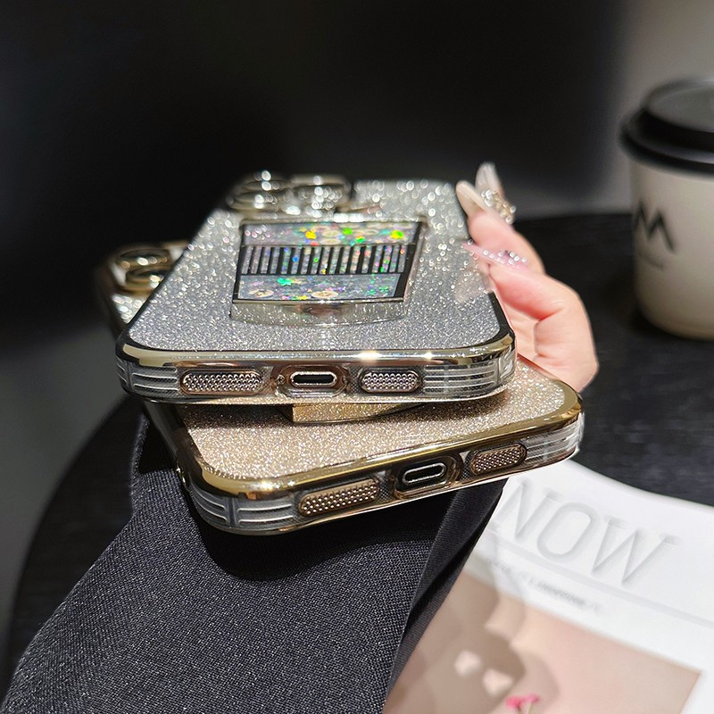 Ốp Điện Thoại Kim Tuyến Nước In Hình Ly Trà Sữa Cho iPhone 14 Promax / 13 Promax / 12 Promax / 11Promax