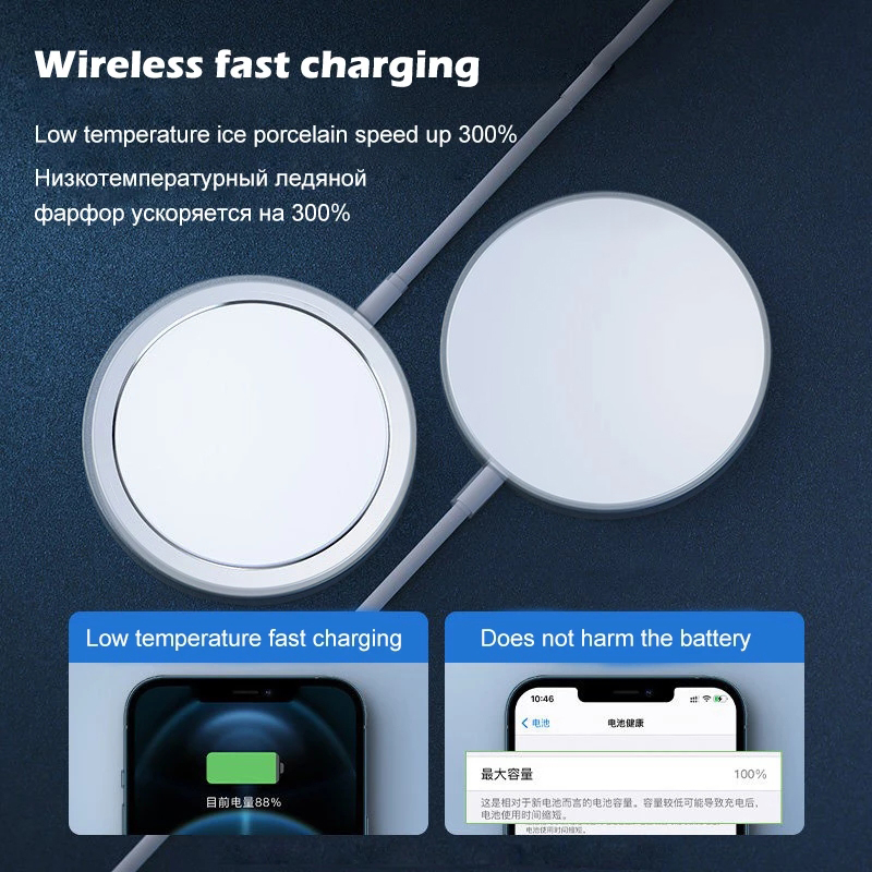 Đế Sạc Không Dây Có Nam Châm Hít 20W Cho IOS