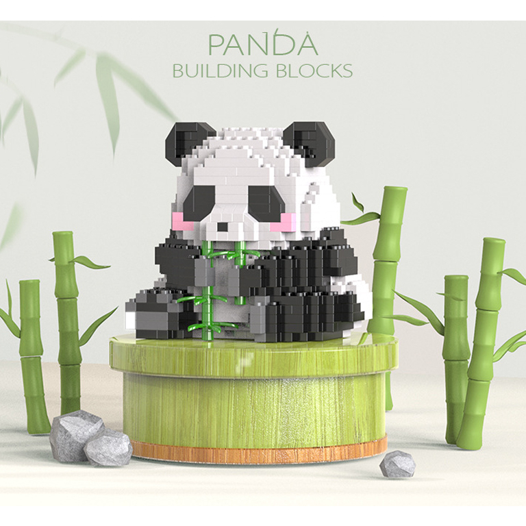 Đồ Chơi Lắp Ráp Hình Gấu Trúc / Hoa Lan Dễ Thương Cho Bé