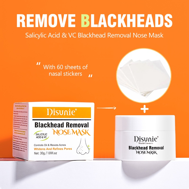 Mặt Nạ Mũi Loại Bỏ Mụn Đầu Đen Kiểm Soát Dầu Làm Sạch Sâu Lỗ Chân Lông Kèm 60 Miếng Dán Mũi
