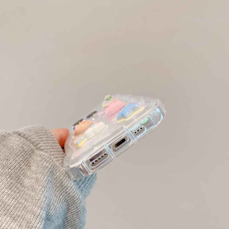 Ốp Điện Thoại Silicon Mềm Trong Suốt Họa Tiết Mặt Cười 3D Cho iPhone 14 13 12 11 Pro Max XS XR X 8 7 Plus + SE 2020