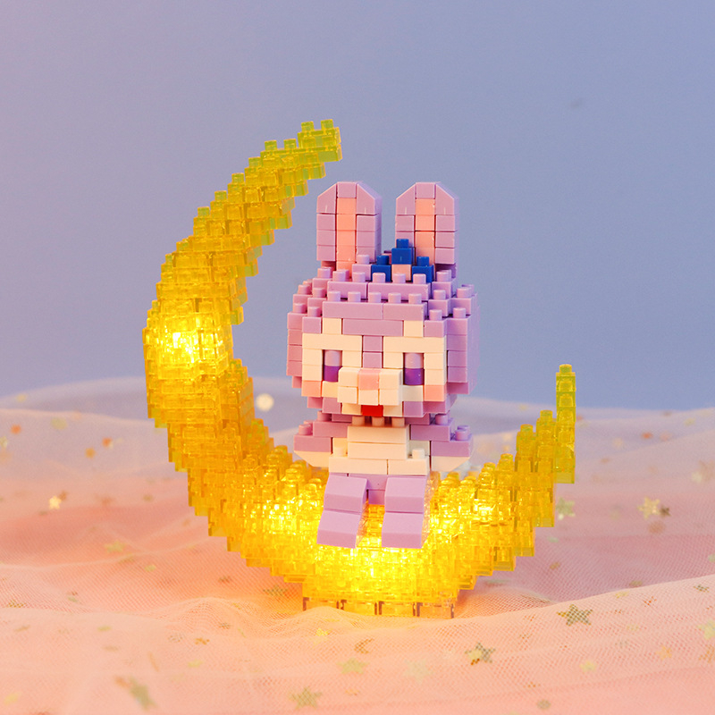 Bộ Đồ Chơi Lắp Ráp Hình Mặt Trăng Disney Phát Sáng Độc Đáo Cho Bé