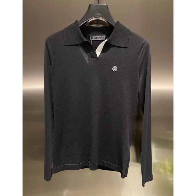 Áo Thun Đánh Golf Phiên Bản Hàn Quốc 2023 Mới Bằng Lụa Lạnh Dệt Kim Tay Dài Khô Nhanh Thoáng Khí Giảm Tuổi Teen