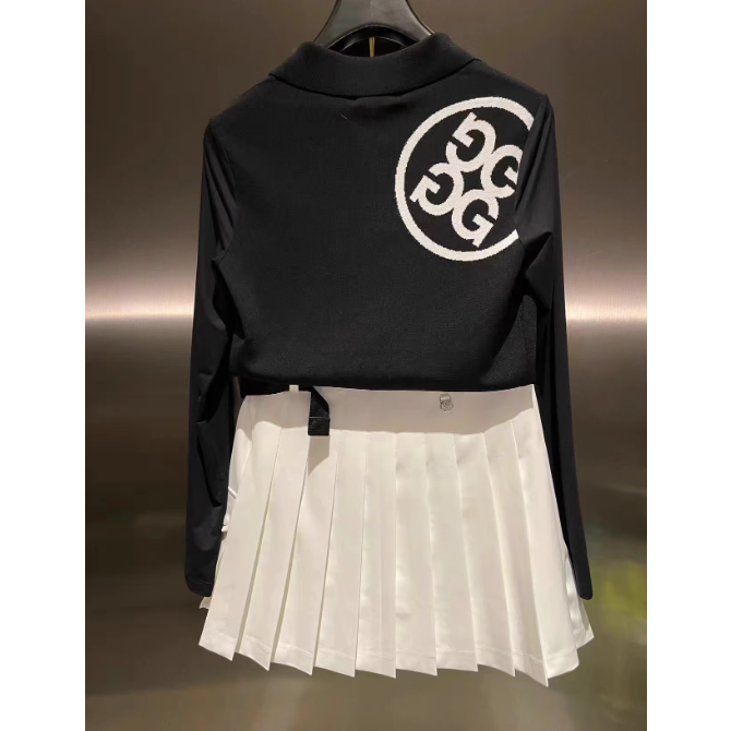 Áo Thun Đánh Golf Phiên Bản Hàn Quốc 2023 Mới Bằng Lụa Lạnh Dệt Kim Tay Dài Khô Nhanh Thoáng Khí Giảm Tuổi Teen