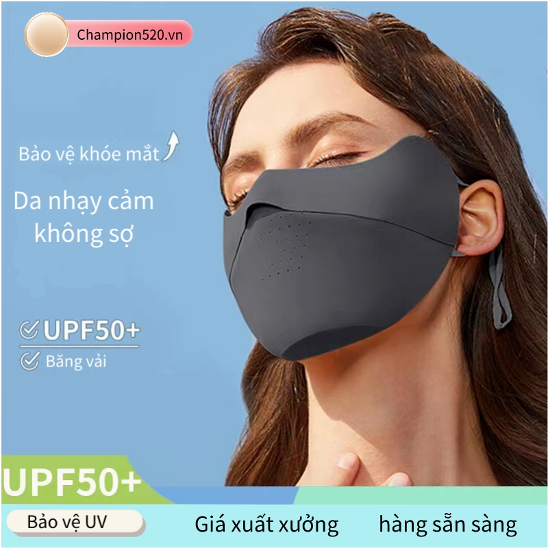 2023 Khẩu Trang Chống Nắng Bằng Lụa Lạnh Thoáng Khí Bảo Vệ Toàn Diện