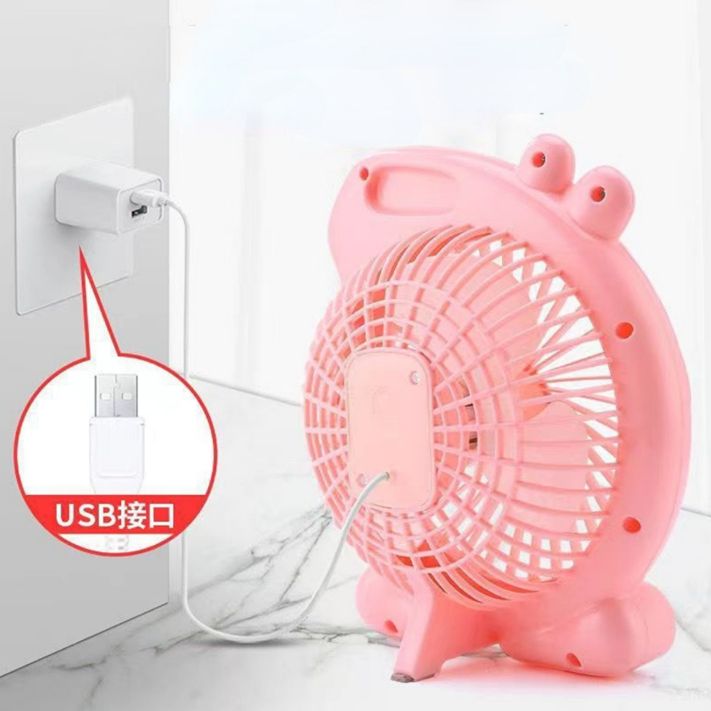 Quạt điện SHIHE mini để bàn họa tiết hoạt hình dễ thương