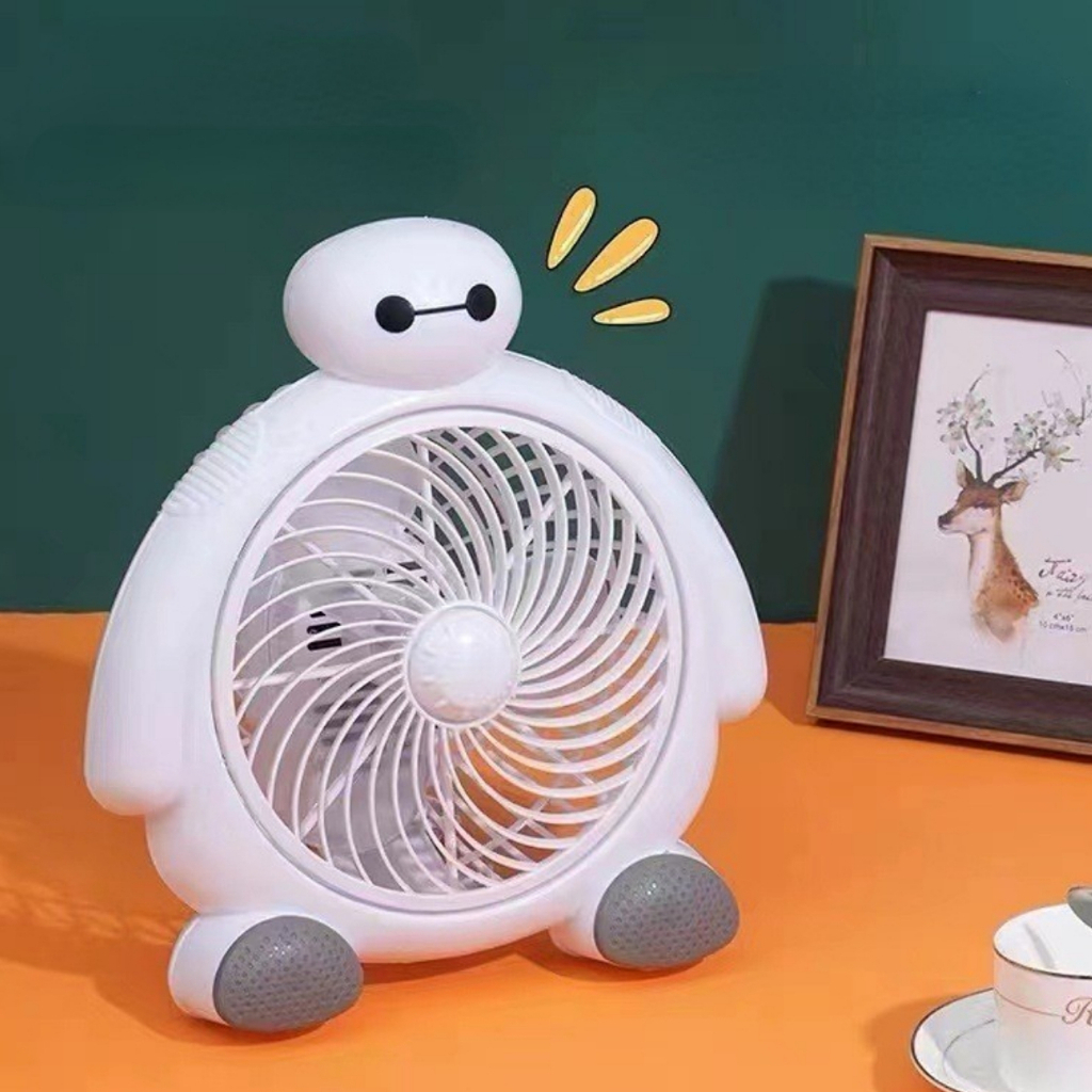 Quạt điện SHIHE mini để bàn họa tiết hoạt hình dễ thương