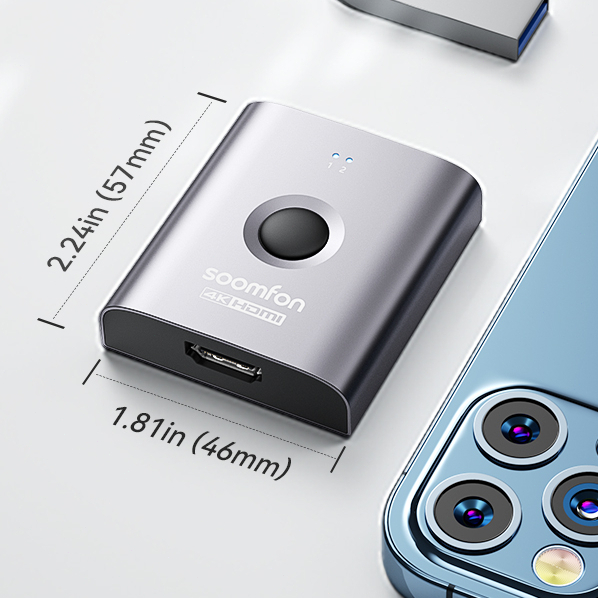 Bộ Chuyển Đổi HDMI 2 Trong 1 Ra HDMI 2.0 HDR HDCP 4K / 60Hz 1080P / 120Hz Cho PC TV