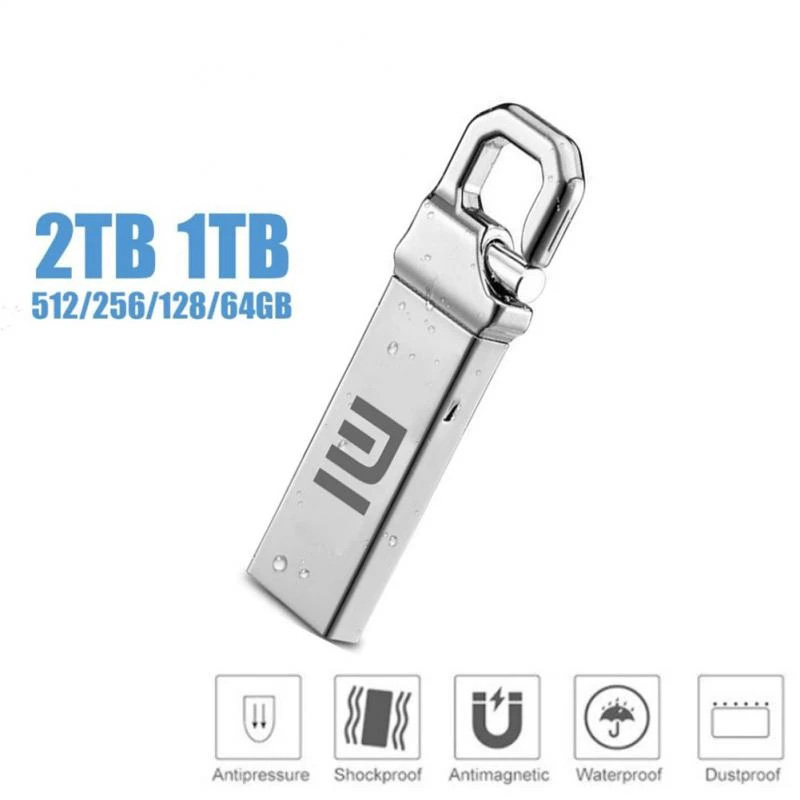 Usb Xiaomi USB 1GB 2GB 4GB 8GB 16GB 2TB 32GB 64GB 128GB 256GB 512GB 1TB Bằng Kim Loại Chống Thấm Nước