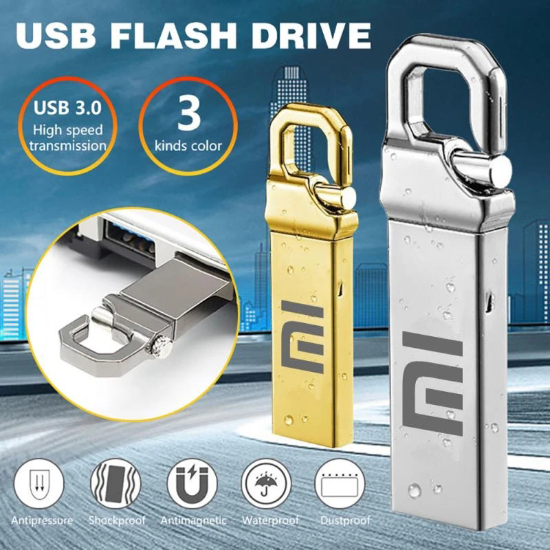 Usb Xiaomi USB 1GB 2GB 4GB 8GB 16GB 2TB 32GB 64GB 128GB 256GB 512GB 1TB Bằng Kim Loại Chống Thấm Nước