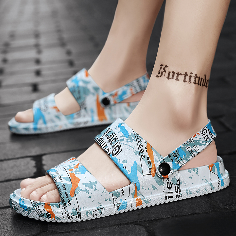 Dép nam quai ngang ngoài trời dép quai hậu nam mềm mại sandal nam ngụy trang