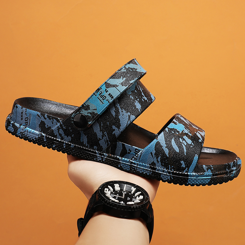 Dép nam quai ngang ngoài trời dép quai hậu nam mềm mại sandal nam ngụy trang