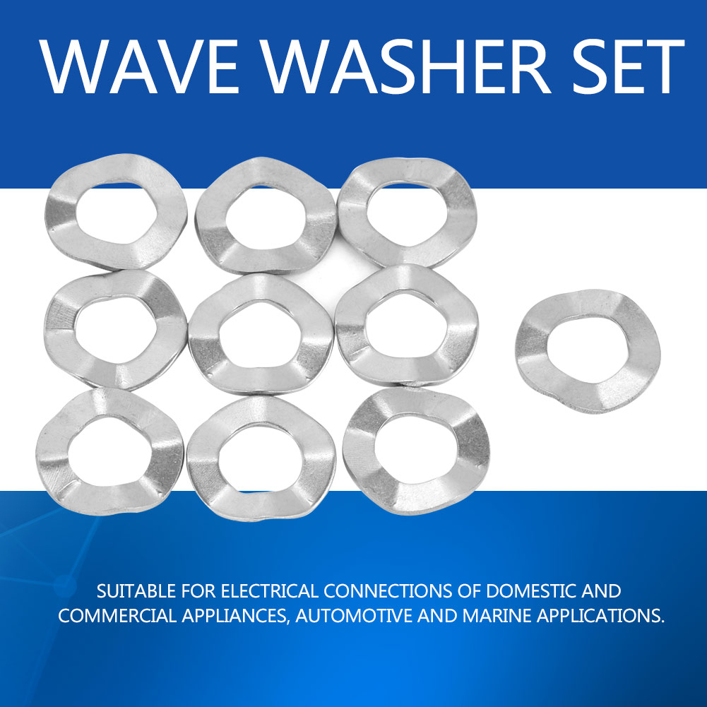 Máy giặt sóng thép không gỉ Vòng đệm lò xo Công cụ khóa Dustrial H.