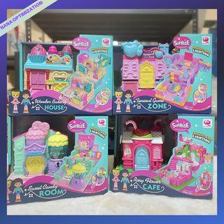 Shopkin Bộ Đồ Chơi Nhà Búp Bê Mini Làm Hộp Kho Báu Bất Ngờ Và Nhiều Loại Bánh Nướng Mini Cho Bé Gái / Nhà Búp Bê / Nhà Búp Bê / Câu Lạc Bộ Trượt Tuyết