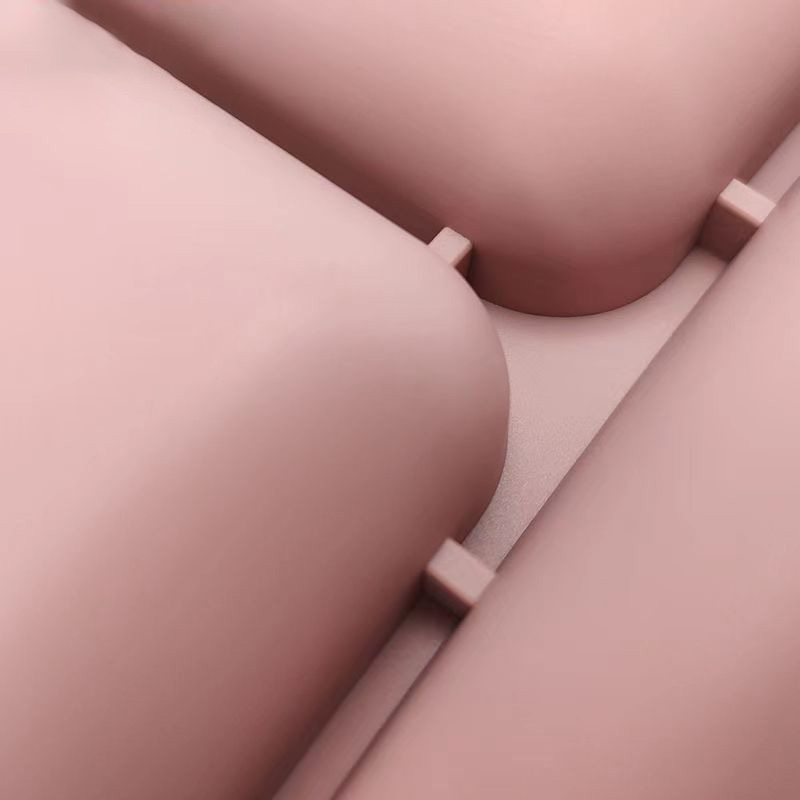 Khuôn mặt tươi cười Silicone trượt cơ sở, 3 ngăn cho trẻ sơ sinh và trẻ nhỏ ăn khay，Bộ Đĩa Muỗng Nĩa Silicone Cao Cấp Cho Bé