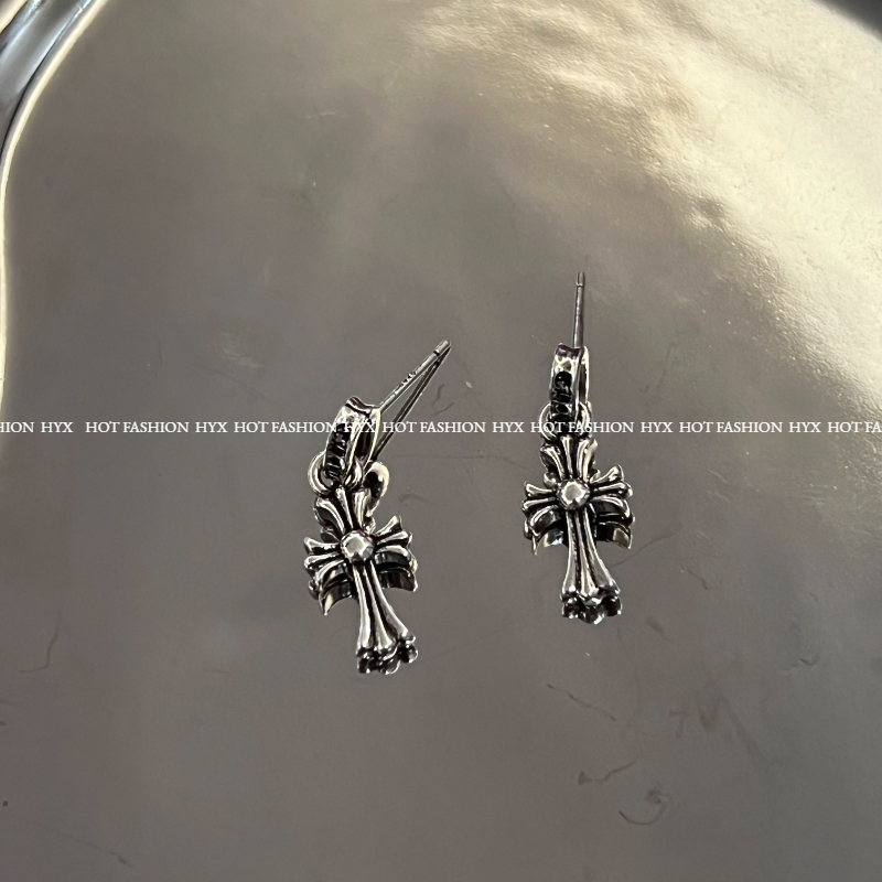 Hoa Tai Hình Thánh Giá Phong Cách retro unisex