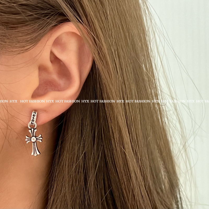 Hoa Tai Hình Thánh Giá Phong Cách retro unisex