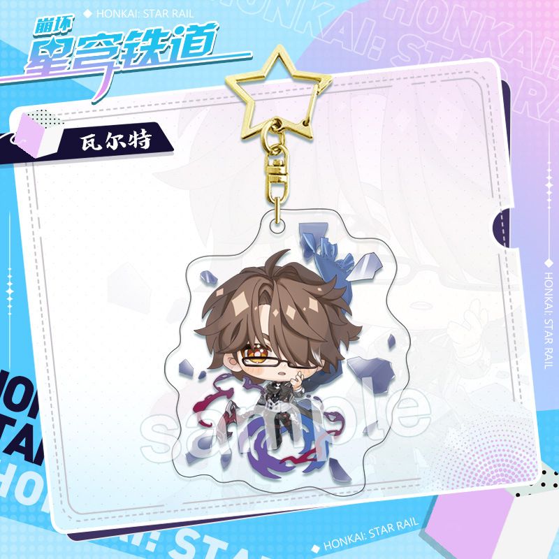 Móc Khóa Acrylic Hình Ngôi Sao Bronya herta Game Honkai