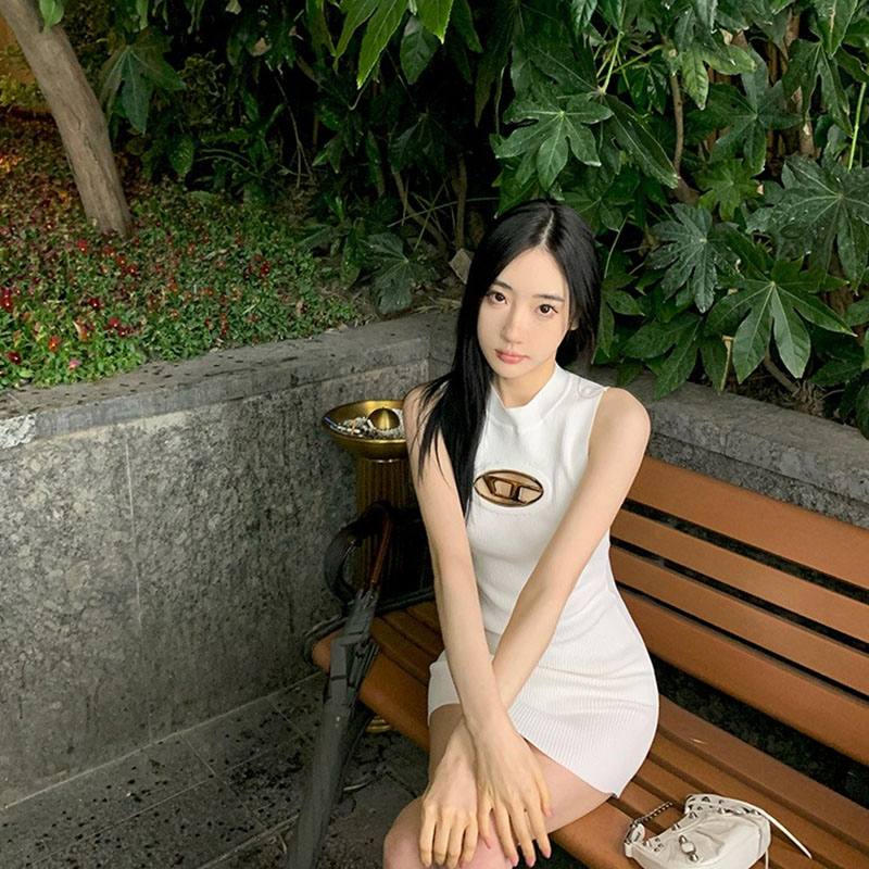 ZHELIHANGFEI Đầm Dệt Kim Sát Nách Thiết Kế Xinh Xắn Cho Bé Gái