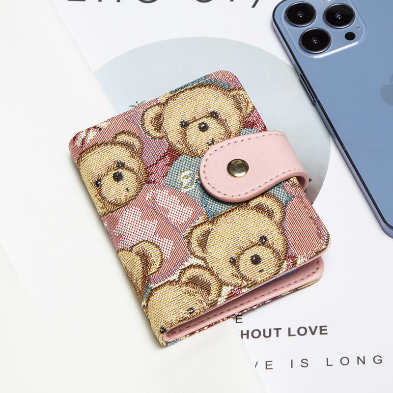 Ví Nữ Gấu YADOU Với 20 Ngăn Đựng Thẻ