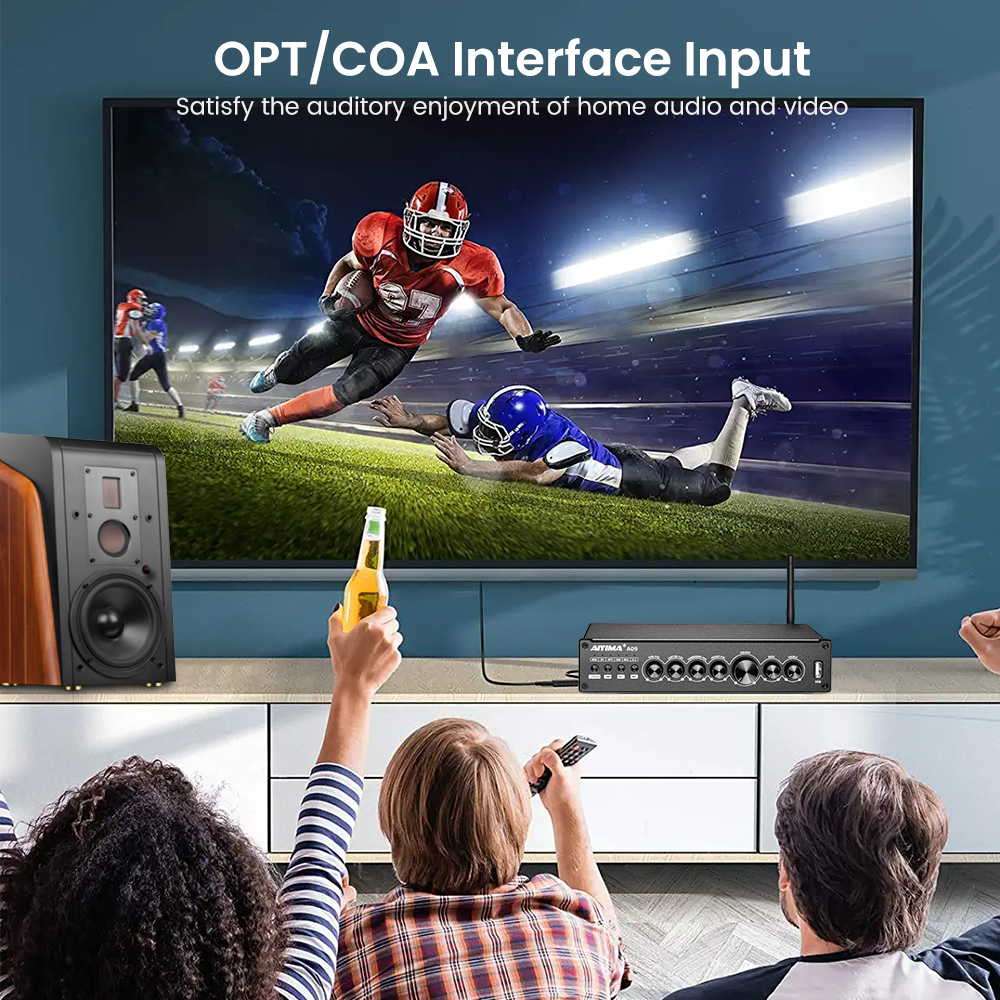 Aio Bộ Khuếch Đại Âm Thanh hifi bluetooth 5.0 a09 tpa3116 5.1 Chuyên Dụng